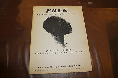 Folk Review of People's Music Part One 1945 Review of Folk Music Magazine Jones