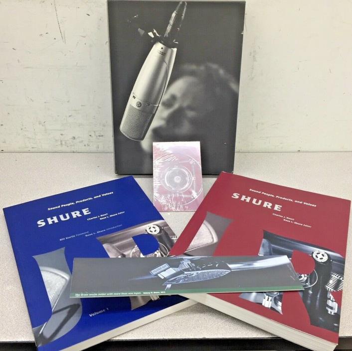 SHURE Microphones : Sound People, Products, and Values Volumes 1 and 2 books