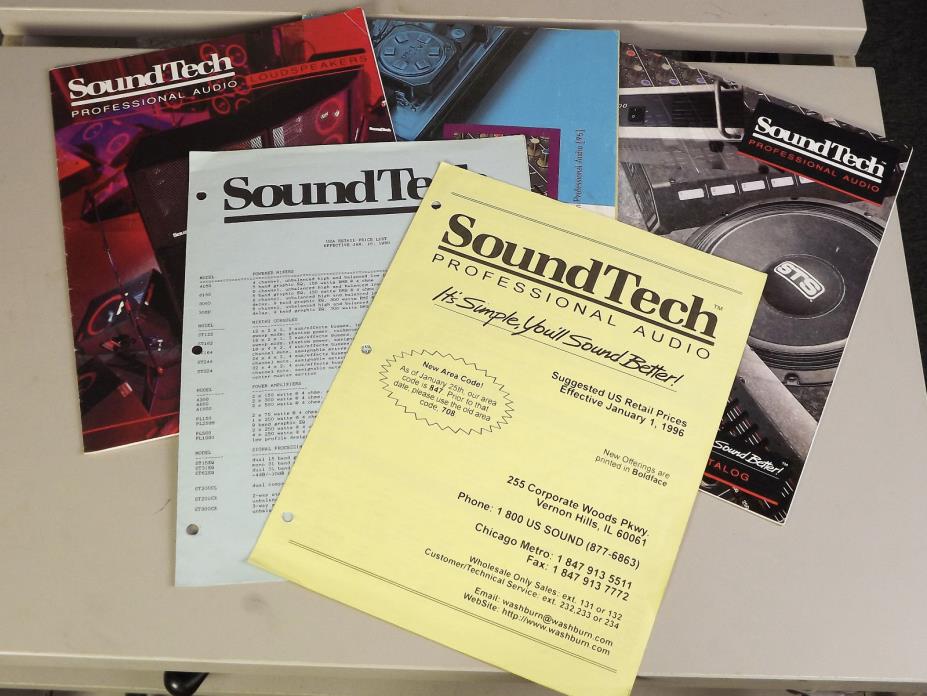 Several SoundTech Catalogs and Price Lists