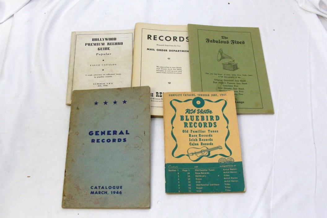 1940's Record Shack Fabulous Fibes Discography Jazz Reference Guide Catalog