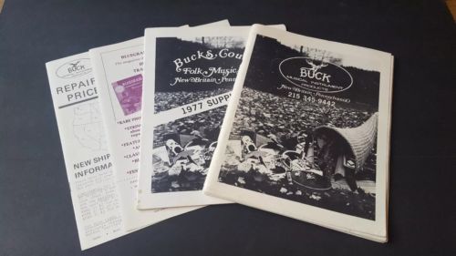 VINTAGE Buck MUSICAL INSTRUMENT Products CATALOG Folk Music Shop Bucks County PA