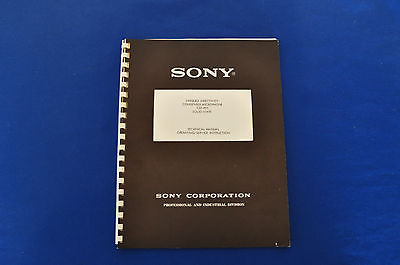 Original Sony C37-FET Microphone Technical Manual Operating Instruction Guide