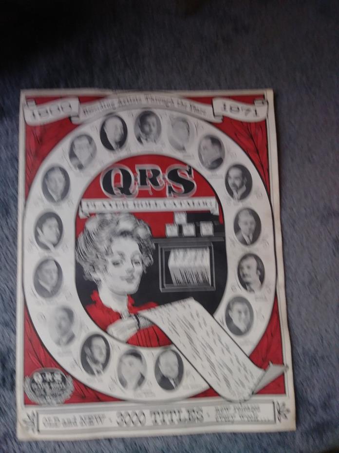 QRS Player piano Roll Catalog 1900-1971