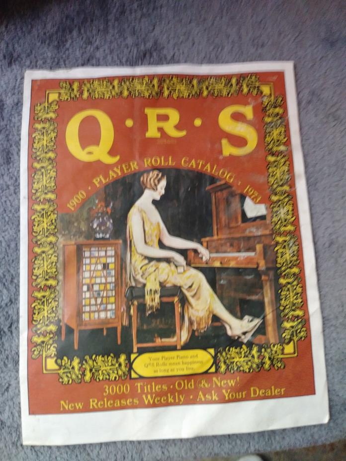 QRS Player piano Roll Catalog 1900-1973