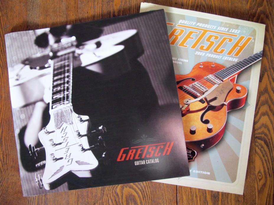 2008 & 2012 Vintage GRETSCH Brochures 6120 Chet Atkins Rev Horton Heat Falcon