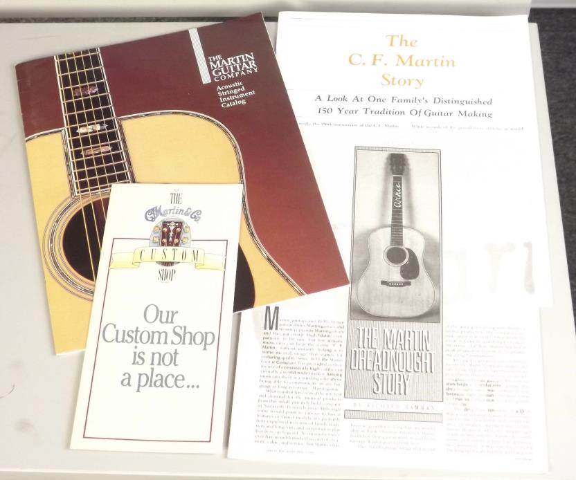 Cool 1990 Martin Press kit w Catalog
