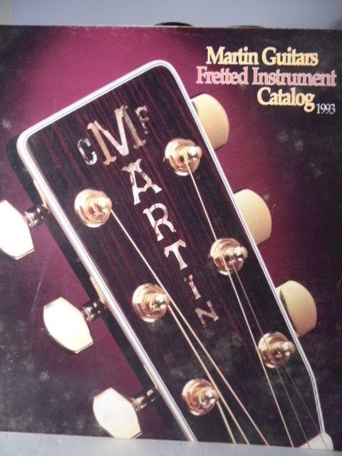 MARTIN GUITARS & FRETTED INSTRUMENTS CATALOG All Models & Options for Year 1993