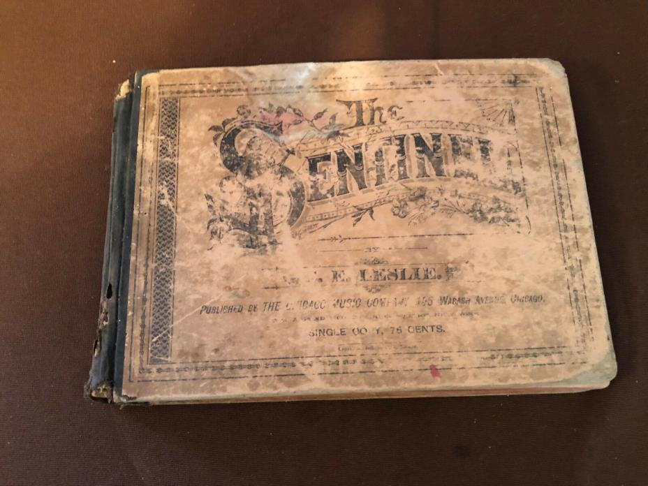 Rare Antique 1895 Chicago Music Co. THE SENTINEL By C E Leslie