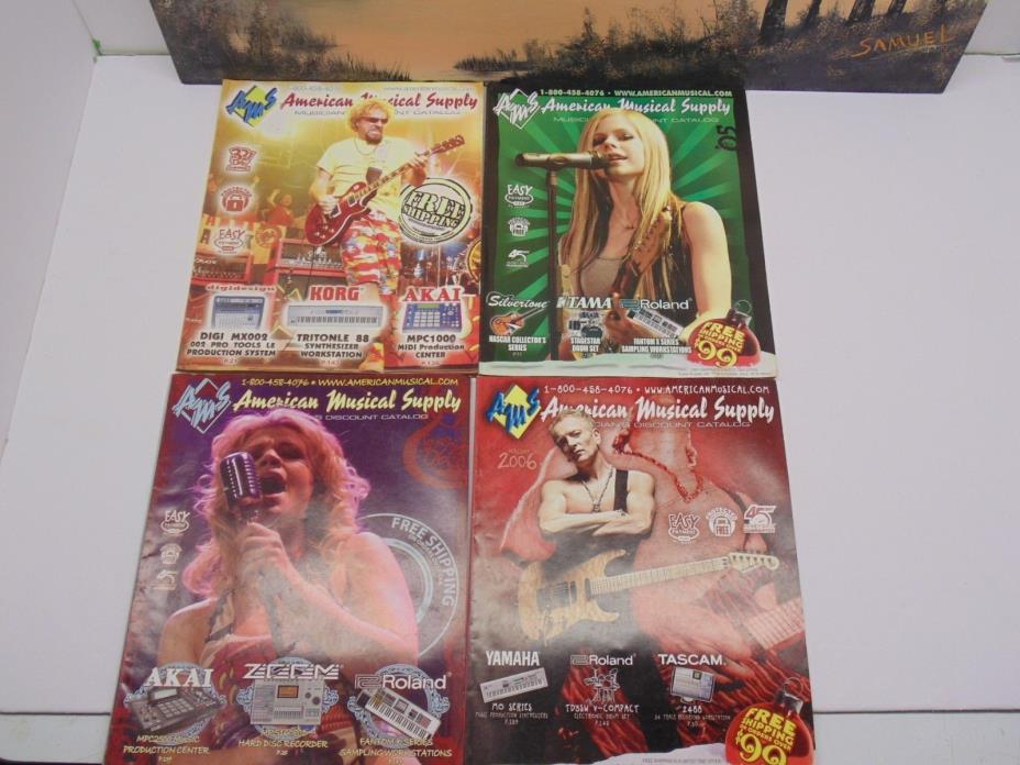 American Musical Supply Catalog 2004 05 06 Back Issues Lot 5 Issues Cool Lot F/S