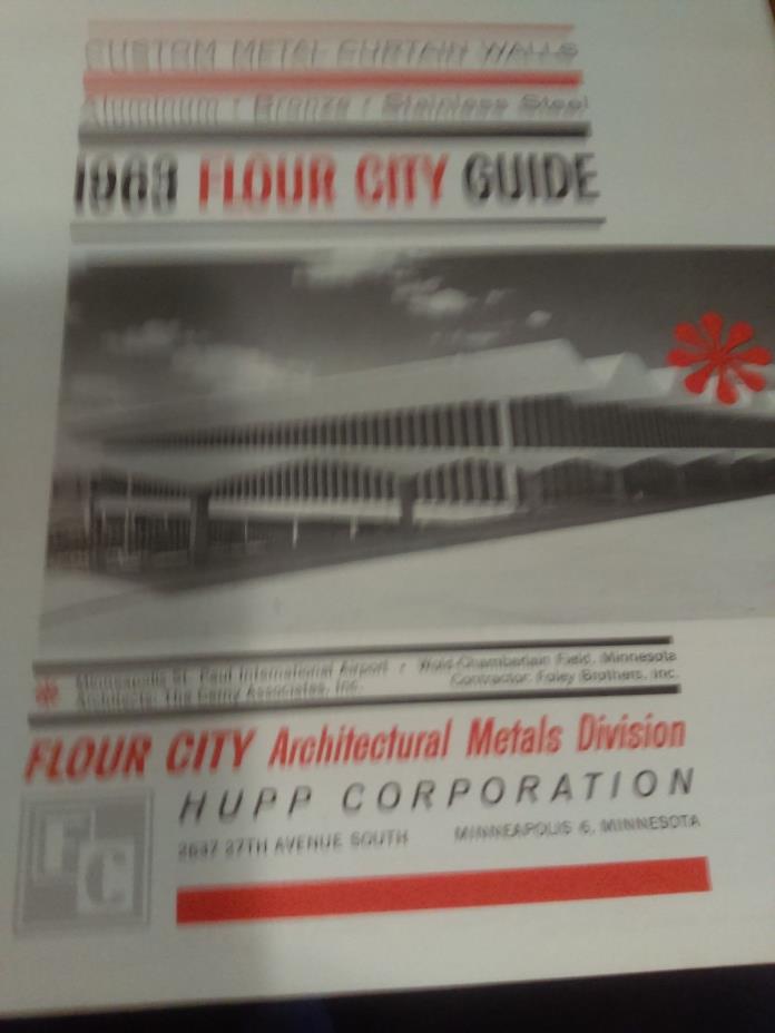 1963 Flour City Hupp Corp. Curtain Walls Architectural Catalog Asbestos Cement