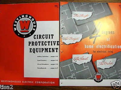 WESTINGHOUSE ELECTRIC CORP Circuit Equipment & Home Electrical Catalog LOT 1947