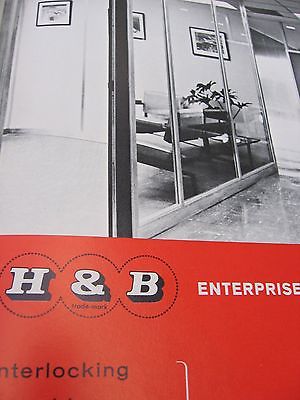 H & B Enterprise Corp. 1963 Catalog Asbestos Partitions  “Transitop” by J-M