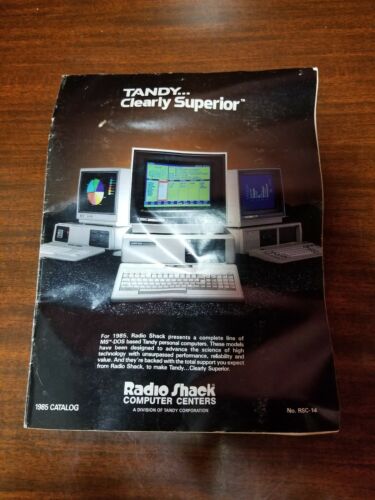 1985 RADIO SHACK CATALOG, Tandy Computer Products, hardware & software 63 pages