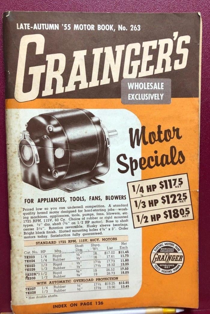 , GRAINGER'S Late Autumn 1955 Catalog