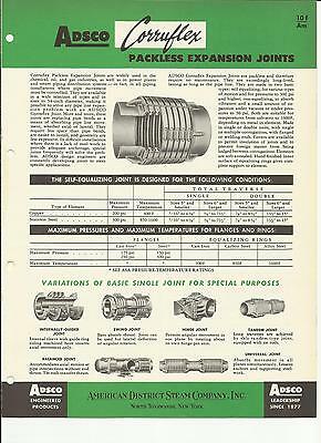 American District Steam Company 1953 catalog ADSCO Asbestos History