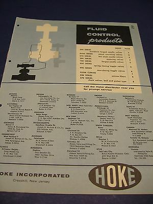 HOKE Inc 1950's Catalog Asbestos Packed Valves