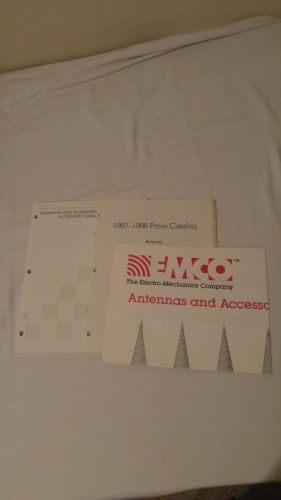 Lot Of 3 Vintage EMCO Catalogs Price, Antennas Accessories EMI/RFI Testing