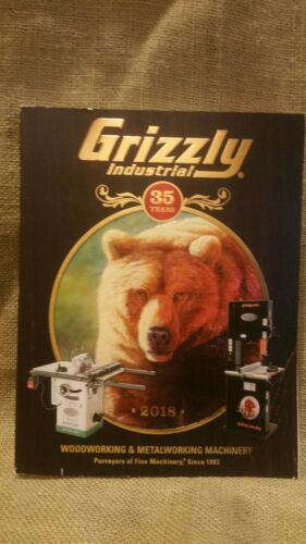 2018 Grizzly industrial Woodworking Metalworking Catalog Book New