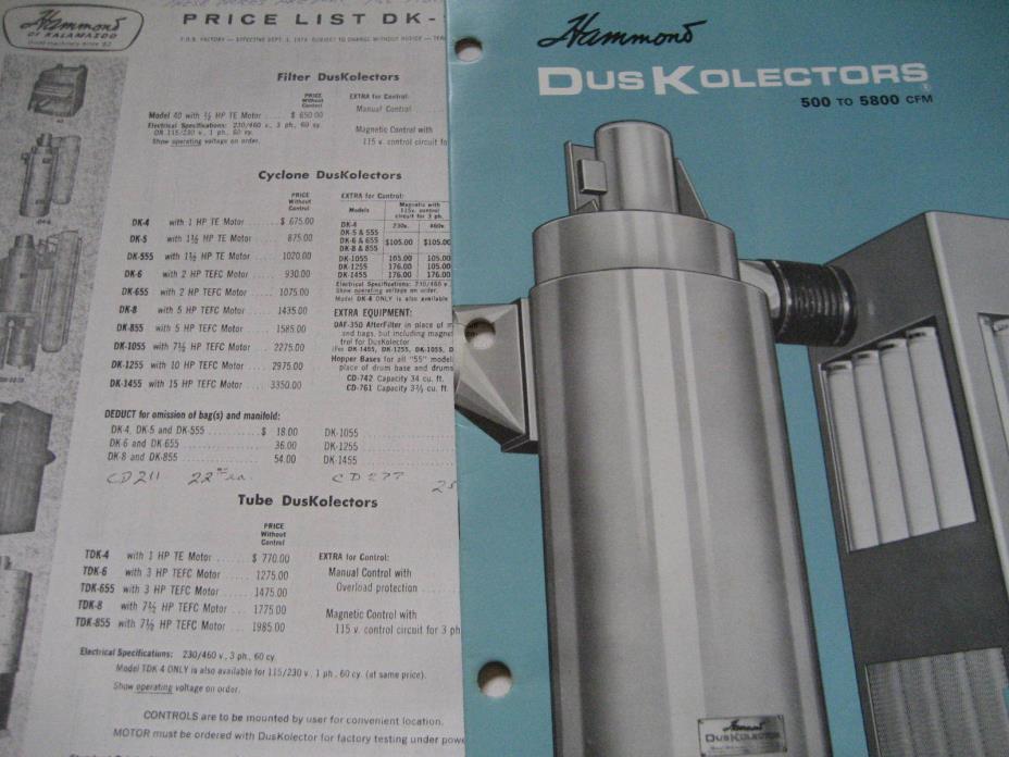 Lot 1960's Dus Kolectors Catalog & Price List DK 835 / 974
