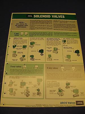 ASCO Catalog Automatic Switch Co. Asbestos History 1960's Solenoid valves