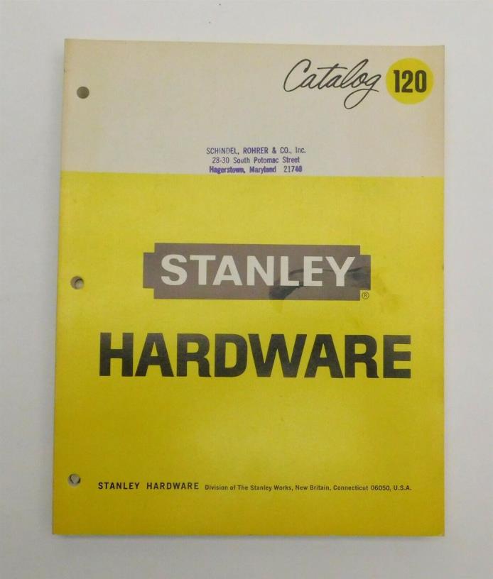 Vintage 1965 STANLEY HARDWARE CATALOG Number 120 Large 270 Pages Hinges Latches