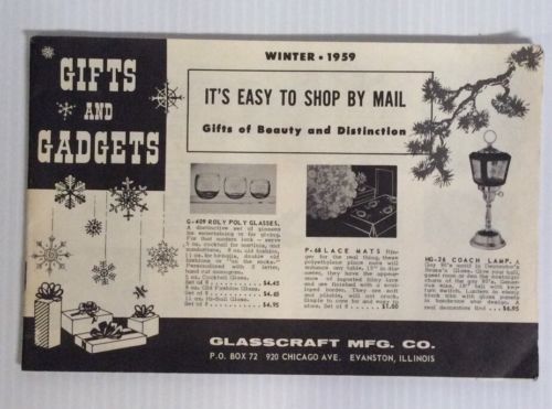 Glasscraft Mfg. Co. Evanston, IL. Catalog Winter 1959