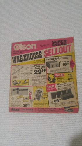 Vintage Olson Electronics Catalog 1973