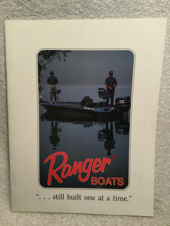 1989 Sales Brochure For Ranger Boats 30 Pages with Information & Color Photos