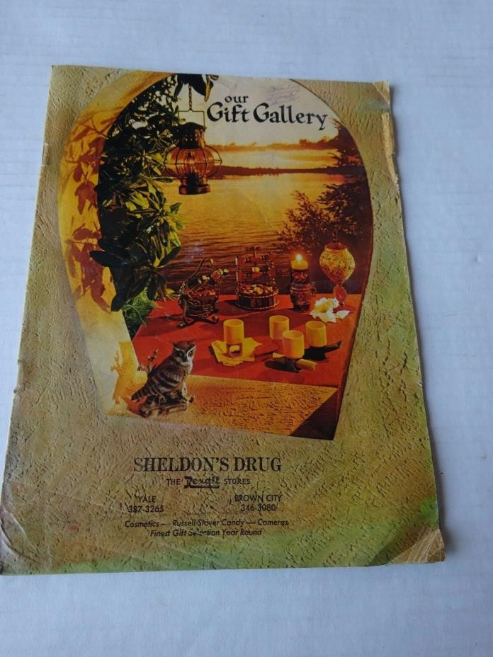 1971 Sheldon's Drug Rexall Gift Gallery Catalog, Yale & Brown City, Mi
