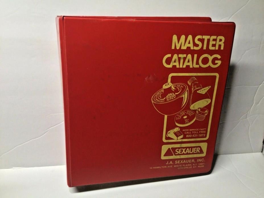 1980 2nd ed J.A. SEXAUER MASTER CATALOG  Plumbing Heating Repair Parts Reference