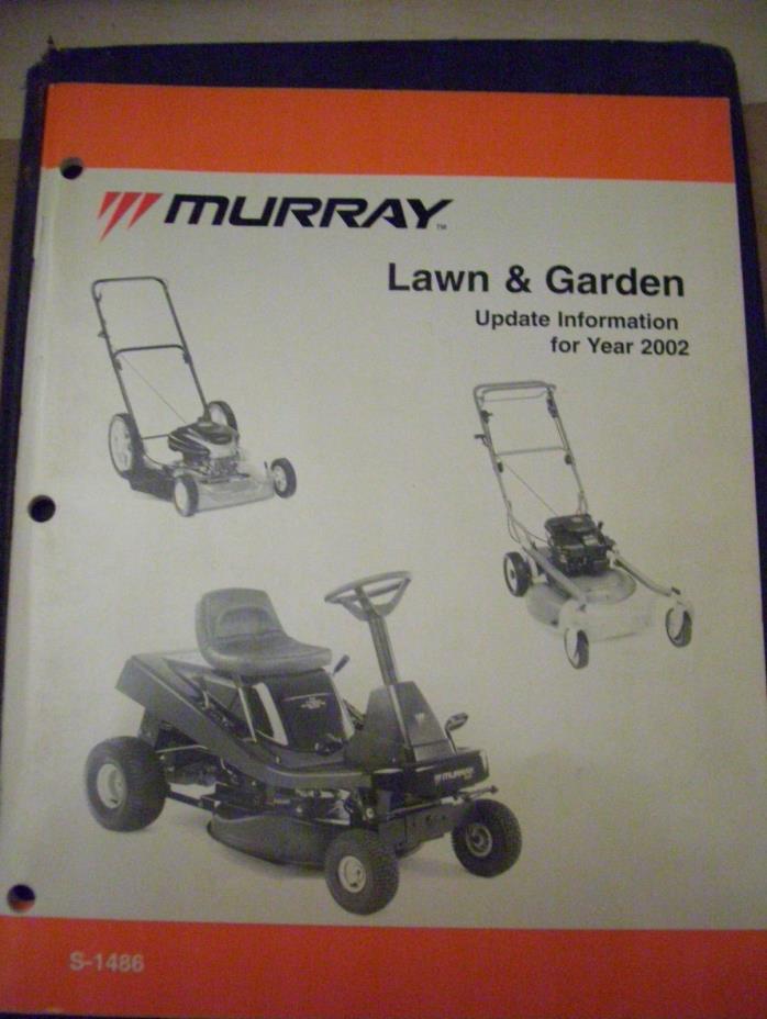 Murray, Lawn and Garden Update Information (2002) Manual S-1486