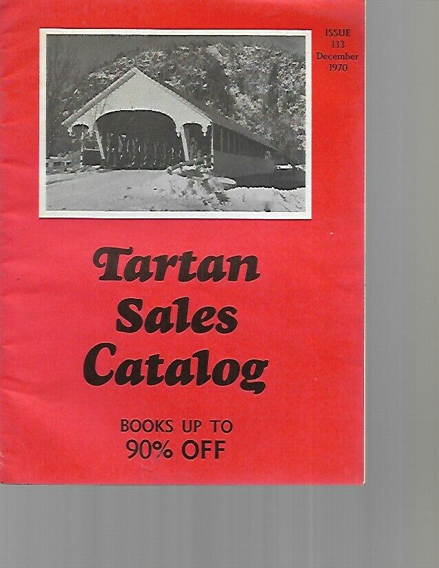 k1 - VINTAGE 1970 TARTAN USED BOOK SALES CATALOG For & From Libraries
