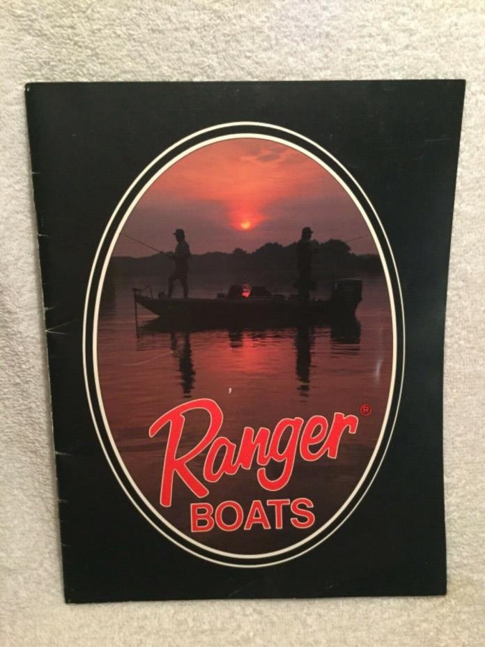 1987 Ranger Boats Sales Catalog Brochure 34 Pages Commanche 300 Series In Color