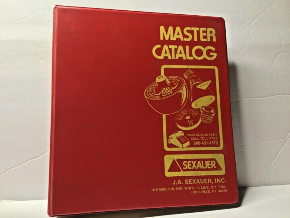 1978 J.A. SEXAUER MASTER CATALOG  Plumbing Heating Repair Parts Reference Books