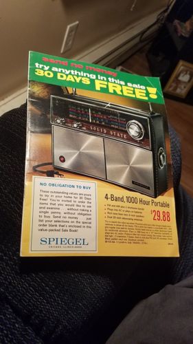 Vintage 1969 Spiegel Sales Catalog Electronics Household - Nice Shape Free ship
