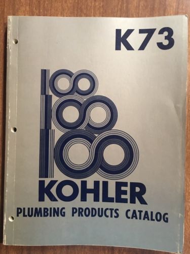 Vintage 1973 Kohler Plumbing Products Catalog K73 100 Bold Craftsman Catalog