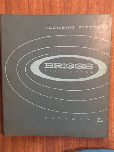 Vintage 1959 Briggs Beautyware Bathroom Plumbing Fixtures Catalog L Binder 50s