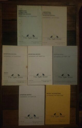 Lot Of 7 Catalogs The Book House Sporting Books Pb fourteen fifteen literature
