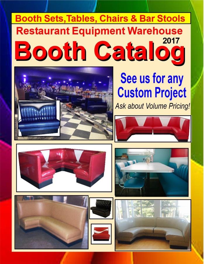 2018 Restaurant Diner Booth Catalog & Color Chart (PDF)