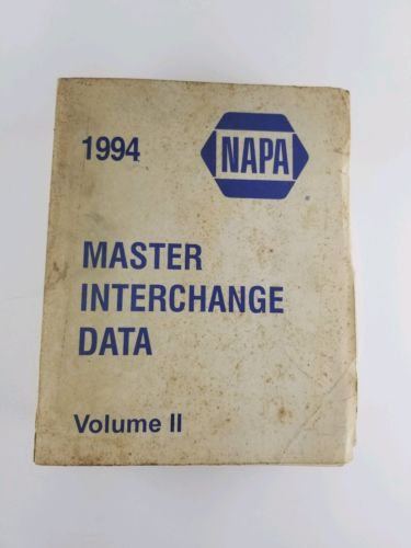 Napa 1994 Master Interchange Data Vol. 2.