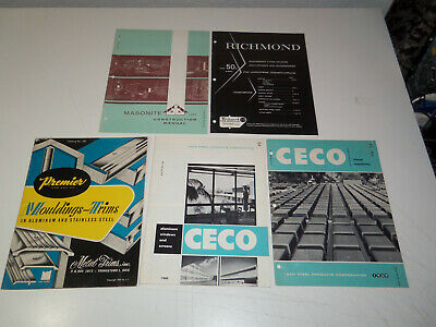 1952-1960 Lot 5 Construction Catalogs CECO STEEL MASONITE PREMIER Mouldings etc