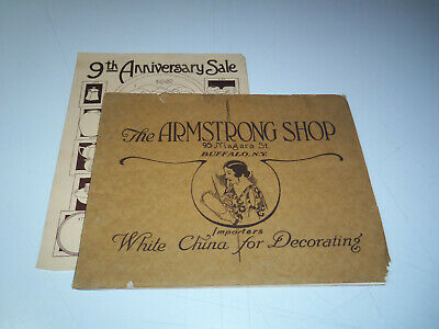 c 1920 Catalog THE ARMSTRONG SHOP White China for Decorating KILNS Art Supplies
