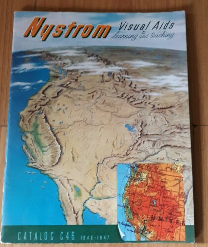 VINTAGE NYSTROM CATALOGS MAGAZINE 1946 & 1947 A.J. NYSTROM & CO. CHICAGO U.S.A.