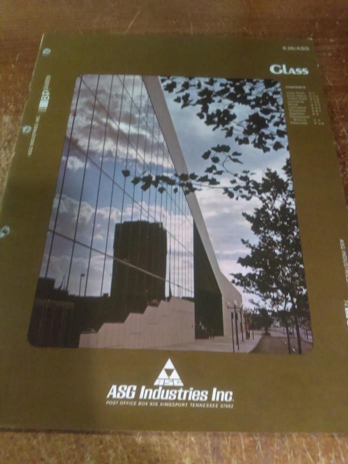 1974 ASG Industries Glass Products  HUETEX Architectural Catalog Asbestos