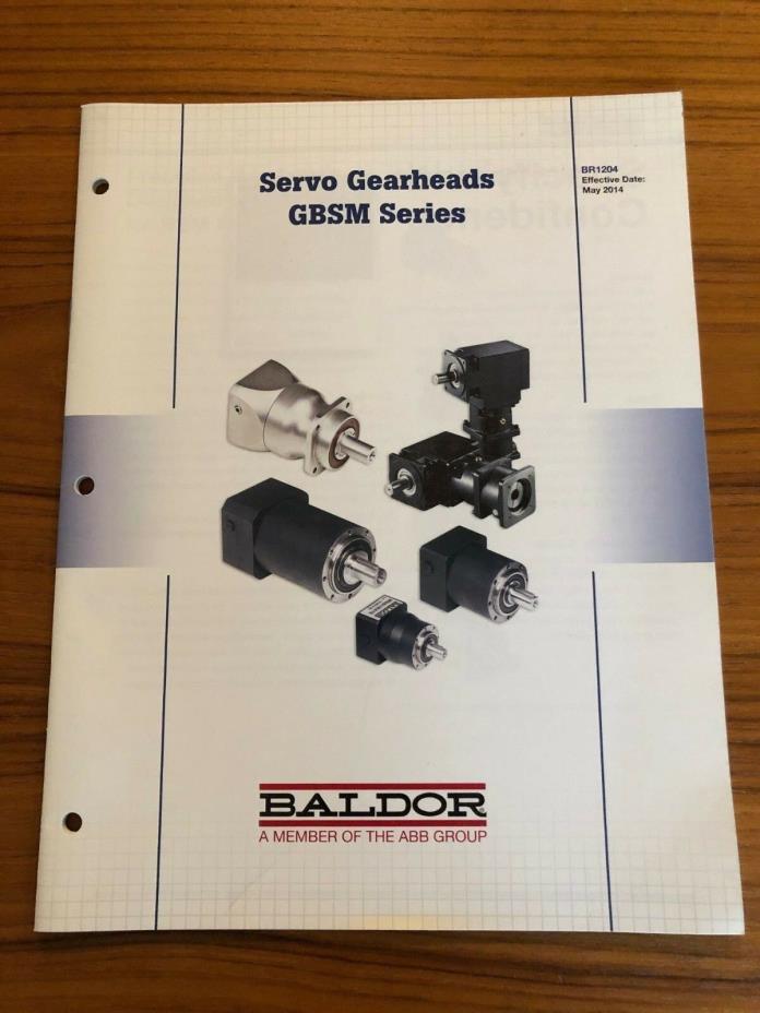 Servo Gearheads GVSM Series Catalog - BALDOR - A Member of the ABB Group 5/2014