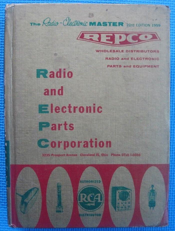 Vintage 1959 Repco Radio Electronics Parts Corp. Master 23rd Edition 1,511 Pages