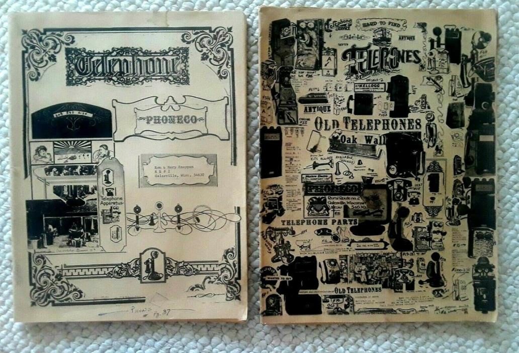 Lot of 2  Phoneco Inc. Galesville, Wisconsin Old Telephone Price Guide Catalogs