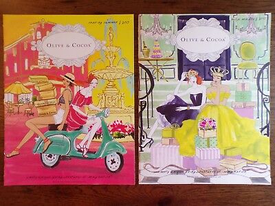 2 OLIVE & COCOA Gift Catalogs Illustrations 2017 Bella Madre & Sharing Summer