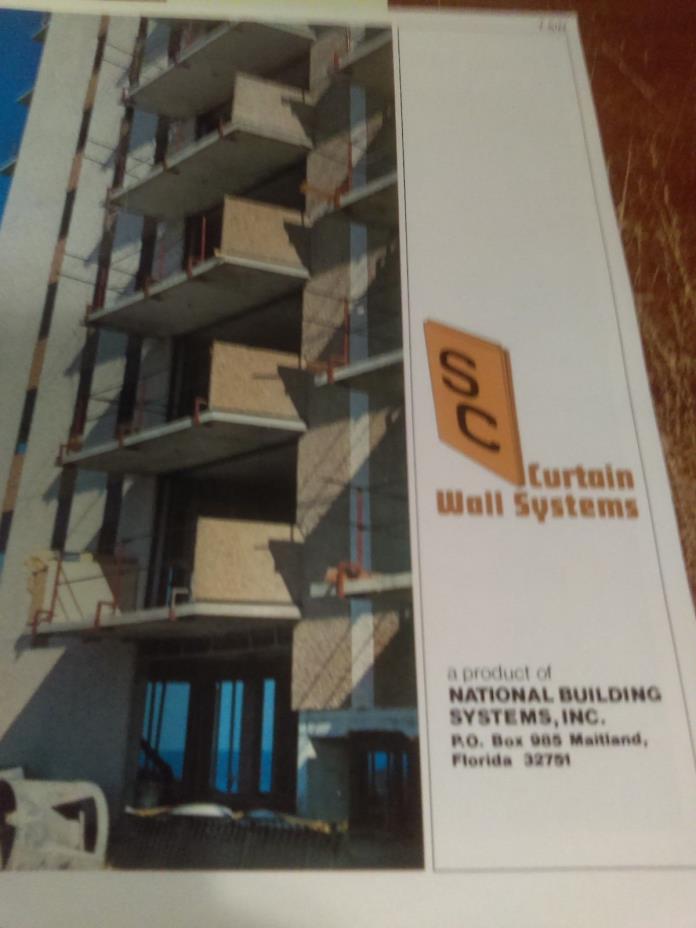 1970's National Building Systems Florida Gas Co. Architectural Catalog Asbestos