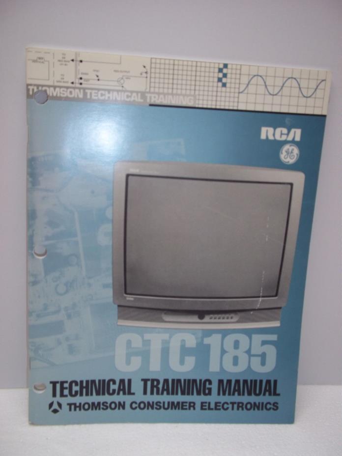 Thomson Consumer Electronics Technical Training Manual CTC 185 Television